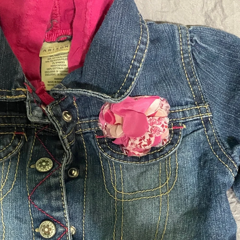 Arizona Vintage Feel Denim Jacket with Hood - Picture 2 of 7